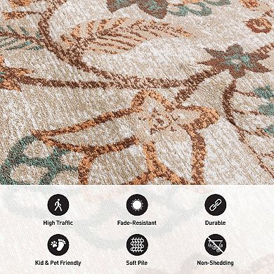 World Rug Gallery Floral Medallion Rug