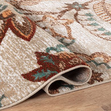 World Rug Gallery Floral Medallion Rug