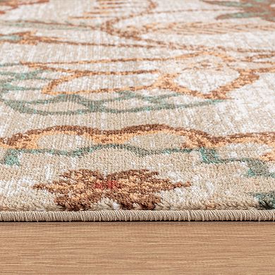 World Rug Gallery Floral Medallion Rug