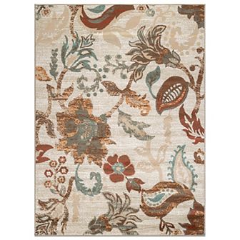 World Rug Gallery Botanical Scroll Rug