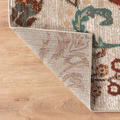 World Rug Gallery Botanical Scroll Rug