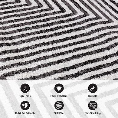 World Rug Gallery Modern Maze Rug