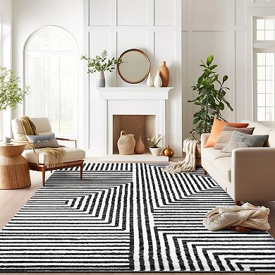 World Rug Gallery Modern Maze Rug