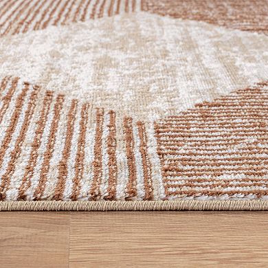 World Rug Gallery Geometric Stripe Rug