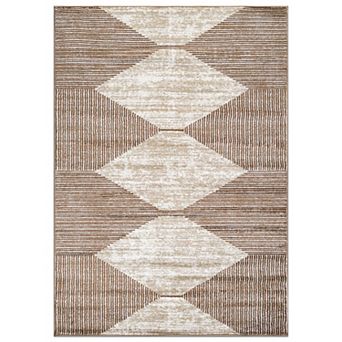 World Rug Gallery Geometric Stripe Rug