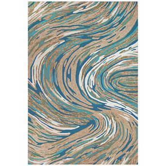 Liora Manne Capri Big Wave Indoor / Outdoor Rug