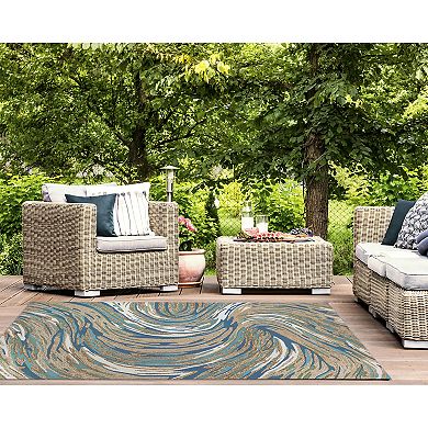 Liora Manne Capri Big Wave Indoor / Outdoor Rug