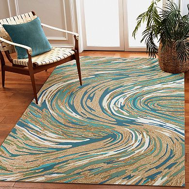Liora Manne Capri Big Wave Indoor / Outdoor Rug