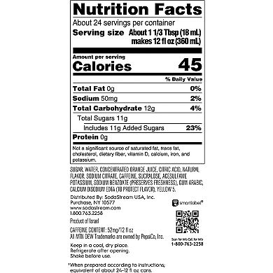 SodaStream Mountain Dew Drink Mix 4-pk.