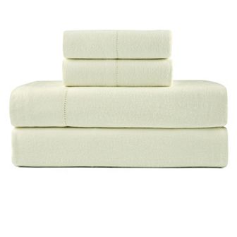 Pointehaven 180 GSM Brushed Cotton Flannel Sheet Set or Pillowcases