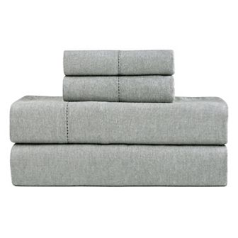 Pointehaven 180 GSM Brushed Cotton Flannel Sheet Set with Pillowcases