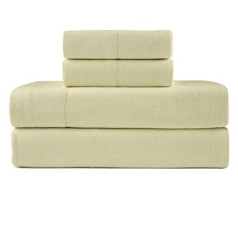 Pointehaven 180 GSM Brushed Cotton Flannel Sheet Set or Pillowcases