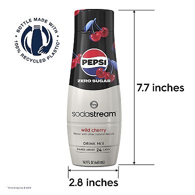 SodaStream® Pepsi® Wild Cherry Zero Drink Mix 4-Pk.