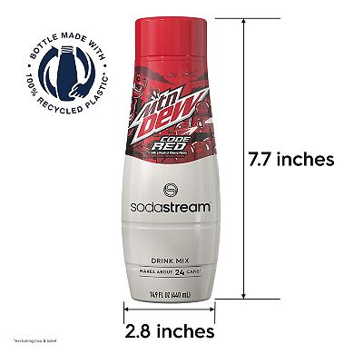 SodaStream® Mountain Dew® Code Red Drink Mix 4-pk.
