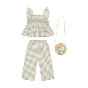 Baby & Toddler Girl Little Lass 3 pc Top & Culotte Set