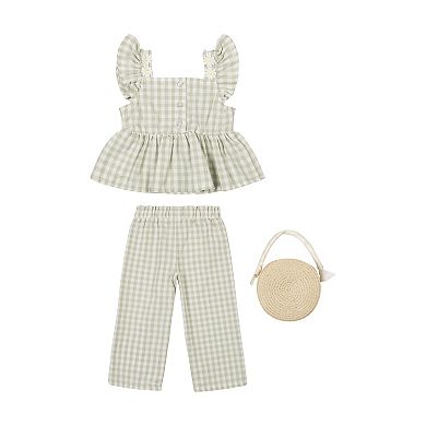 Baby & Toddler Girl Little Lass 3-Piece Top & Culotte Set