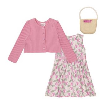 Baby & Toddler Girl Little Lass Dress & Cardigan Set