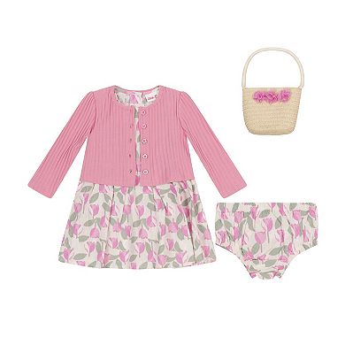 Baby & Toddler Girl Little Lass Dress & Cardigan Set