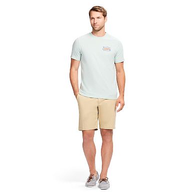 Men's IZOD Saltwater Flat Front 9.5-inch Twill Shorts