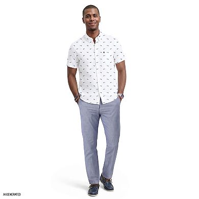 Men's IZOD Breeze Woven Short Sleeve Button-Down Shirt