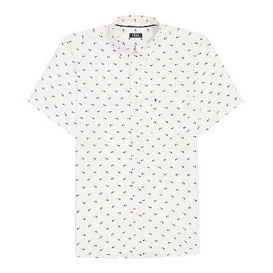 Men's IZOD Breeze Woven Short Sleeve Button-Down Shirt