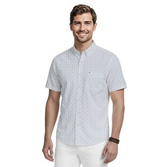 Men's IZOD Breeze Woven Short Sleeve Button-Down Shirt