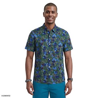 Men's IZOD Short Sleeve Chambray Shirt