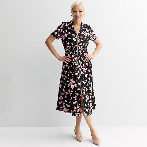 Женские платья Nine West Petite Nine West Zip Front Midi Dress