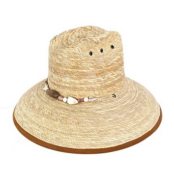 Adult Peter Grimm Jamir Premium Palm Straw Lifeguard Hat