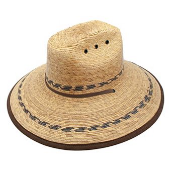 Adult Peter Grimm Alejandro Palm Straw Lifeguard Hat