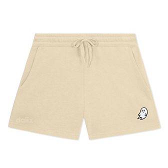 Dalix Womens Ghost Midweight Washed Fleece Shorts