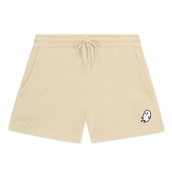 Dalix Womens Ghost Midweight Washed Fleece Shorts