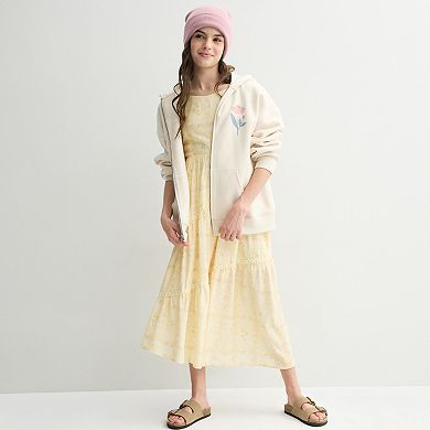 Girls 7-14 Trixxi Printed Maxi Dress & Purse Set