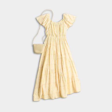 Girls 7-14 Trixxi Printed Maxi Dress & Purse Set