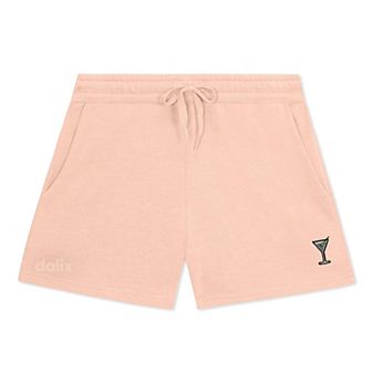 Dalix Womens Martini Midweight Washed Fleece Shorts