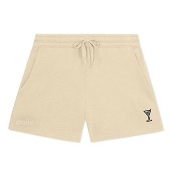 Dalix Womens Martini Midweight Washed Fleece Shorts