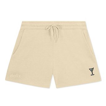 Dalix Womens Martini Midweight Washed Fleece Shorts