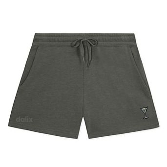 Dalix Womens Martini Midweight Washed Fleece Shorts