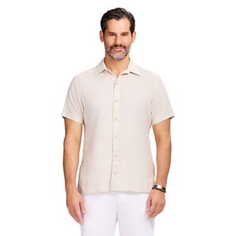 IZOD Short Sleeve Luxury Classics Button-Down Shirt