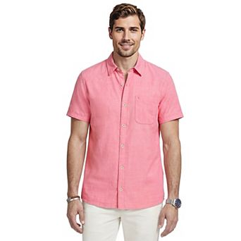 IZOD Short Sleeve Luxury Classics Button-Down Shirt