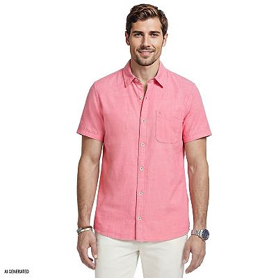 izod dress shirt All-over Stretch L/S Plaid Button-down Dress Shirt - Izod Sportswear