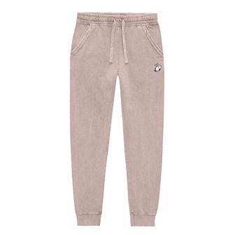 Dalix Womens Heartly Ghost Midweight Washed Jogger Pant