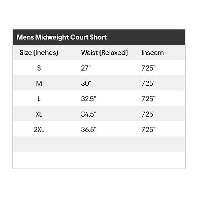 Dalix Mens Astronaut Midweight Court Short