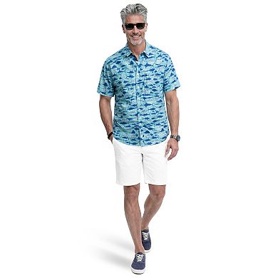IZOD Sunshield Performance Short Sleeve Button Down Shirt