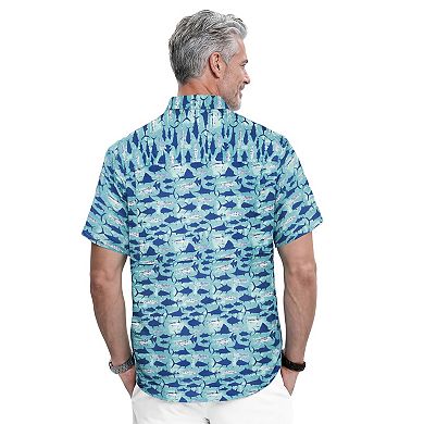 IZOD Sunshield Performance Short Sleeve Button Down Shirt