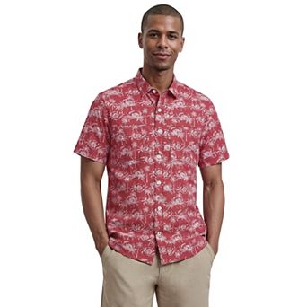 IZOD Sunshield Performance Short Sleeve Button Down Shirt