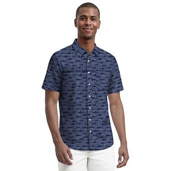 IZOD Sunshield Performance Short Sleeve Button Down Shirt