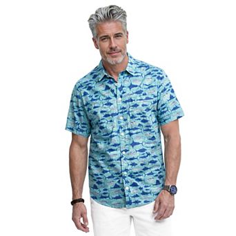 IZOD Sunshield Performance Short Sleeve Button Down Shirt