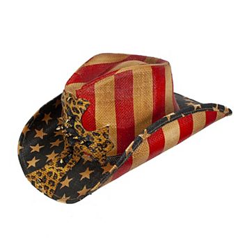 Adult Peter Grimm Patriotic Cross Front Drifter Hat