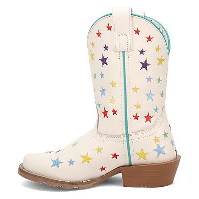 Dan Post Starlett Girls' Leather Western Boots With Star Design